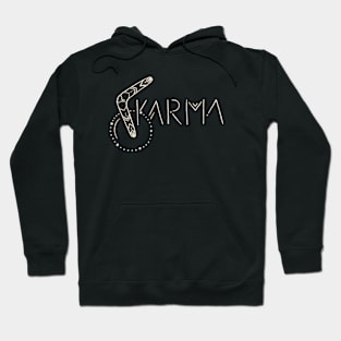 Karma boomerang symbol ethnic style Hoodie